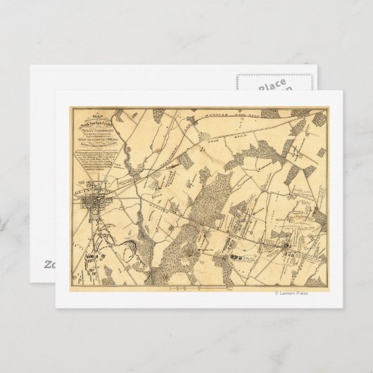 Slag bij Gettysburg 16 Briefkaart (Voorkant / Achterkant)