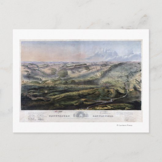 Slag bij Gettysburg 2 Briefkaart (Voorkant)