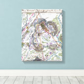 Slag bij Gettysburg 2 Canvas Afdruk (Insitu (Houten vloer))
