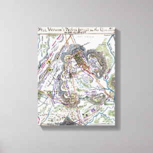 Slag bij Gettysburg 2 Canvas Afdruk