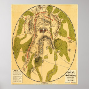 Slag bij Gettysburg 3 Poster