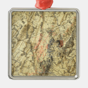Slag bij Gettysburg 5 Metalen Ornament