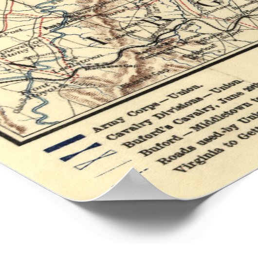 Slag bij Gettysburg 5 Poster (Hoek)