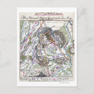 Slag bij Gettysburg 6 Briefkaart