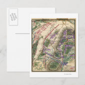 Slag bij Gettysburg 8 Briefkaart (Voorkant / Achterkant)