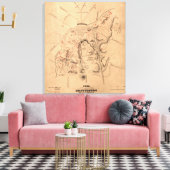 Slag bij Gettysburg 8 Canvas Afdruk (Insitu (Woonkamer))