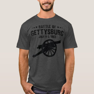Slag bij Gettysburg batlefield Amerikaanse oorlog T-shirt
