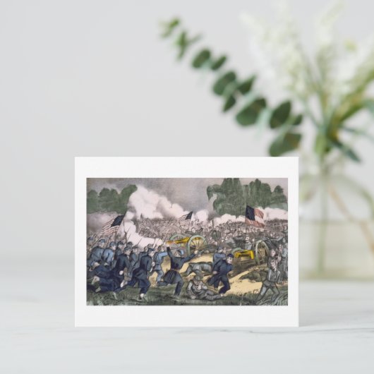 Slag bij Gettysburg  Briefkaart (Staand voorkant)