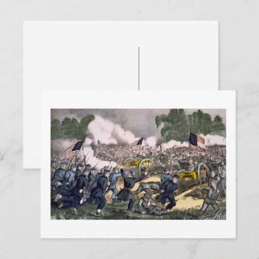 Slag bij Gettysburg  Briefkaart (Voorkant / Achterkant)