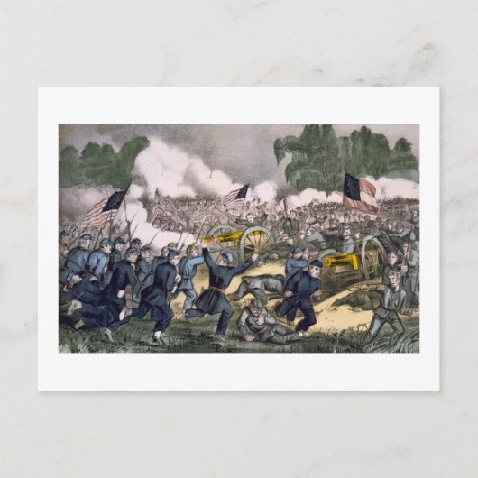 Slag bij Gettysburg  Briefkaart (Voorkant)