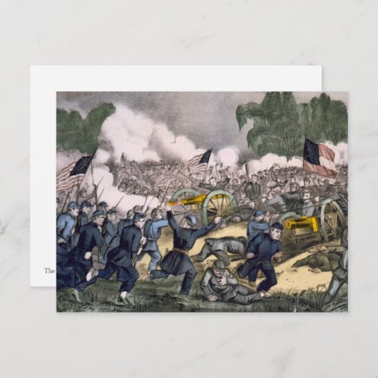 Slag bij Gettysburg Briefkaart (Voorkant / Achterkant)