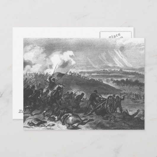 Slag bij Gettysburg Briefkaart (Voorkant / Achterkant)