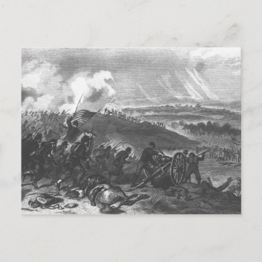 Slag bij Gettysburg Briefkaart (Voorkant)