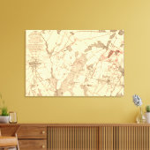 Slag bij Gettysburg Canvas Afdruk (Insitu (Woonkamer))