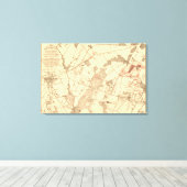 Slag bij Gettysburg Canvas Afdruk (Insitu (Houten vloer))