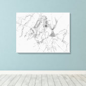 Slag bij Gettysburg Canvas Afdruk (Insitu (Houten vloer))