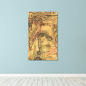 Slag bij Gettysburg Canvas Afdruk (Insitu (Houten vloer))