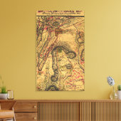 Slag bij Gettysburg Canvas Afdruk (Insitu (Woonkamer))