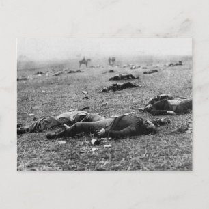 Slag bij Gettysburg ~ Harvest of Death Juli 1863 Briefkaart