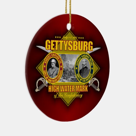 Slag bij Gettysburg Keramisch Ornament (Rechts)