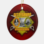 Slag bij Gettysburg Keramisch Ornament (Links)