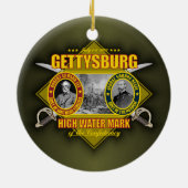 Slag bij Gettysburg Keramisch Ornament (Achterkant)
