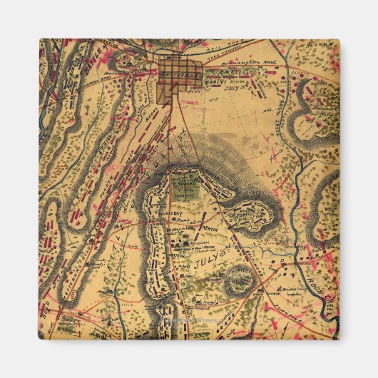 Slag bij Gettysburg Magneet (Voorkant)