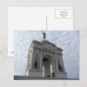 Slag bij Gettysburg Monument Briefkaart (Voorkant / Achterkant)