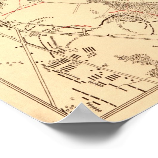 Slag bij Gettysburg Poster (Hoek)