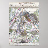 Slag bij Gettysburg Poster (Voorkant)