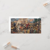 Slag bij Grunwald (middeleeuwse militaire scène) ( Kaart (Voorkant / Achterkant in situ)