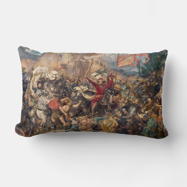 Slag bij Grunwald (middeleeuwse militaire scène) ( Kussen (Voorkant)