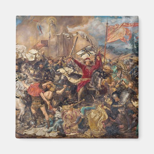Slag bij Grunwald (middeleeuwse militaire scène) ( Magneet (Voorkant)
