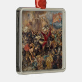 Slag bij Grunwald (middeleeuwse militaire scène) ( Metalen Ornament (Rechts)
