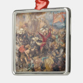 Slag bij Grunwald (middeleeuwse militaire scène) ( Metalen Ornament (Links)