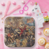 Slag bij Grunwald (middeleeuwse militaire scène) ( Papieren Bordje (Feest)