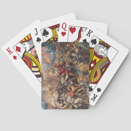 Slag bij Grunwald (Middeleeuwse militaire scène) ( Pokerkaarten (Achterkant)