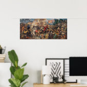 Slag bij Grunwald (middeleeuwse militaire scène) ( Poster (Thuiskantoor)