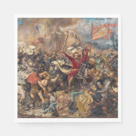 Slag bij Grunwald (middeleeuwse militaire scène) ( Servet