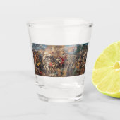 Slag bij Grunwald (middeleeuwse militaire scène) ( Shot Glas (Voorkant)
