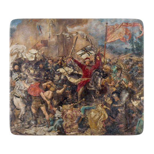 Slag bij Grunwald (middeleeuwse militaire scène) ( Snijplank (Voorkant)