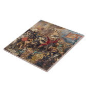 Slag bij Grunwald (middeleeuwse militaire scène) ( Tegeltje (Zijkant)