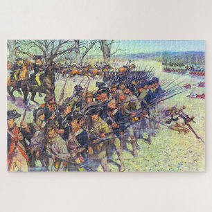 Slag bij Guilford Courthouse 15 maart 1781  Legpuzzel