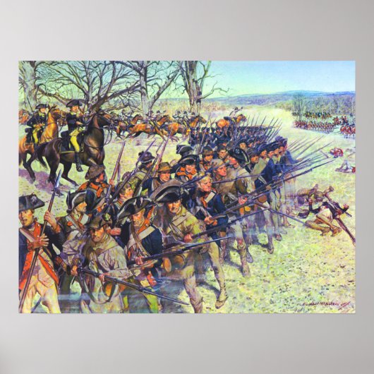 Slag bij Guilford Courthouse 15 maart 1781 Poster (Voorkant)