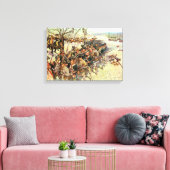 Slag bij Guilford Courthouse - Amerikaanse Revolut Canvas Afdruk (Insitu (Woonkamer))