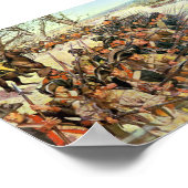 Slag bij Guilford Courthouse - Amerikaanse Revolut Poster (Hoek)