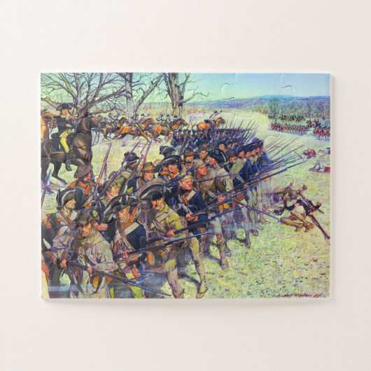 Slag bij Guilford Courthouse Charles McBarron Legpuzzel (Horizontaal)