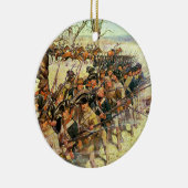 Slag bij Guilford Courthouse van Charles McBarron Keramisch Ornament (Rechts)
