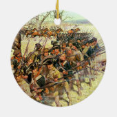 Slag bij Guilford Courthouse van Charles McBarron Keramisch Ornament (Achterkant)