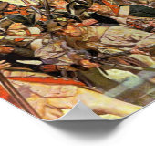 Slag bij Guiliford Courthouse Poster (Hoek)